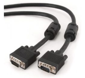 Gembird CC-PPVGA-10M-B Premium VGA HD15M/HD15M dual-shielded w/2*ferrite core 10M | Cablexpert
