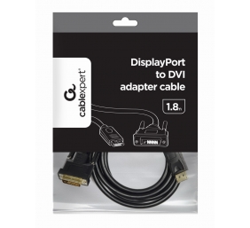 Cablexpert | Adapter cable | DisplayPort | DVI | DP to DVI-D | 1.8 m