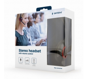 Gembird | MHS-002 Stereo headset | Built-in microphone | 3.5 mm | Black/Red