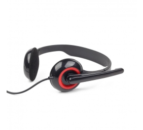 Gembird | MHS-002 Stereo headset | Built-in microphone | 3.5 mm | Black/Red