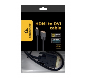 Gembird | HDMI 19pin male | DVI 18+1pin male | HDMI to DVI-D | 0.5 m