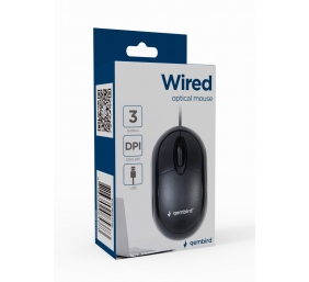Gembird | MUS-U-01 | Wired | Optical USB mouse | Black