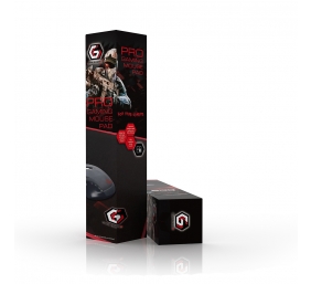 Gembird | MP-GAMEPRO-M Gaming mouse pad PRO, Medium | Mouse pad | 250 x 350 x 3 mm | Black/Red