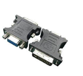 Gembird Adapter DVI-A male to VGA 15-pin HD (3 rows) female, black Gembird