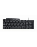 Gembird | KB-UM-104 Compact multimedia keyboard | Multimedia | Wired | US | Black | USB | 420 g
