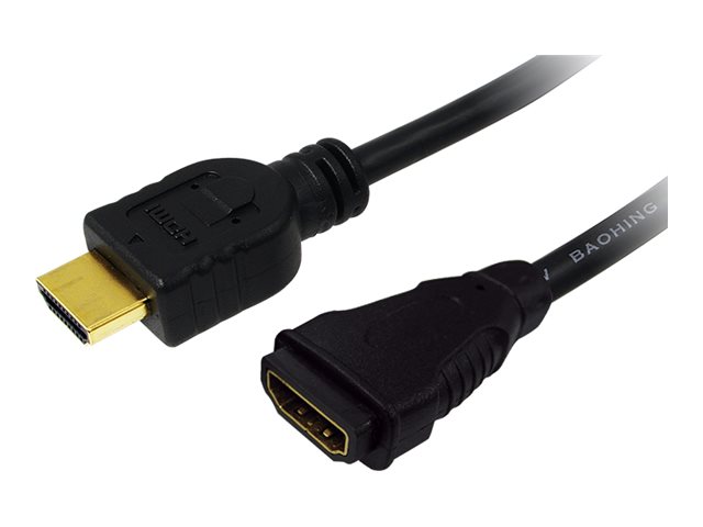 Logilink | HDMI Cable Type A Male - HDMI Type A Female | CH0056 | HDMI Type A Female | HDMI Type A Male | HDMI to HDMI | 2 m
