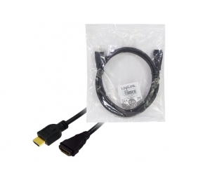 Logilink | HDMI Cable Type A Male - HDMI Type A Female | CH0056 | HDMI Type A Female | HDMI Type A Male | HDMI to HDMI | 2 m