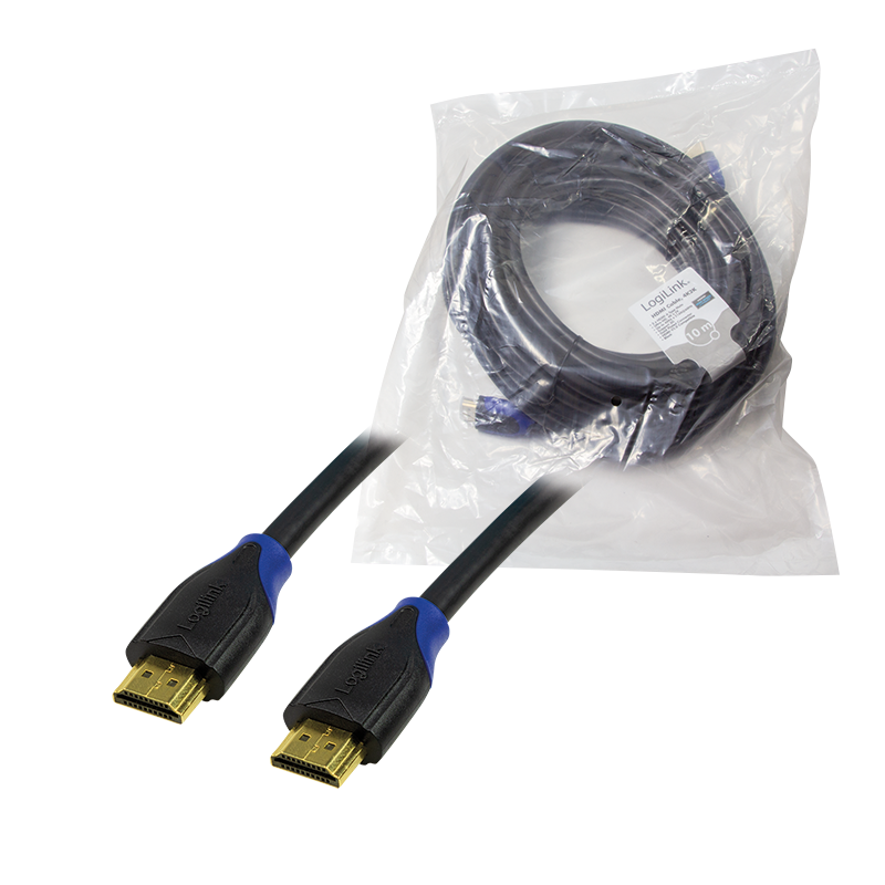 Logilink | Cable HDMI High Speed with Ethernet | Black | HDMI Type A Male | HDMI Type A Male | HDMI to HDMI | 10 m