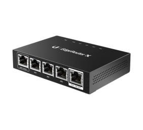 EsgeRouter ER-X | No Wi-Fi | 10/100/1000 Mbit/s | Ethernet LAN (RJ-45) ports 5 | Mesh Support No | MU-MiMO No | No mobile broadband | 12 month(s)