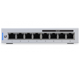 Ubiquiti | Switch | Unifi US-8-60W | Web managed | Desktop | Gigabit Ethernet (copper) ports quantity 8 | Power over Ethernet (PoE) ports quantity 8 | PoE/Poe+ ports quantity 8 | Power supply type internal 60W | 12 month(s)