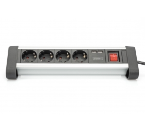 Digitus | Office Power Strip | DA-70614 | Silver/Black