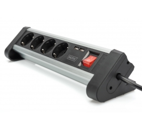 Digitus | Office Power Strip | DA-70614 | Silver/Black