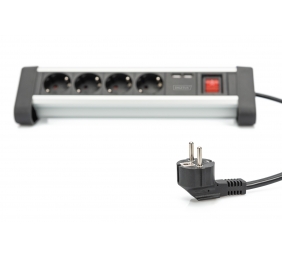 Digitus | Office Power Strip | DA-70614 | Silver/Black
