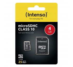 INTENSO 3413450 Intenso micro SD 4GB SDH