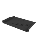 Lanberg 19" fixed shelf 1U/483x315mm, max load capacity up to 25kg | AK-1008-B | Black
