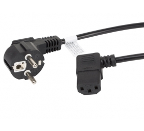 Lanberg CA-C13C-12CC-0018-BK Maitinimo kabelis 1.8 m, C13 coupler CEE7/7, Juoda