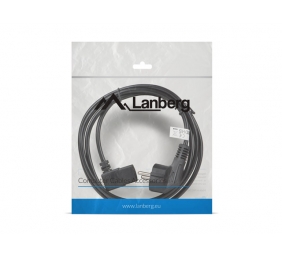 Lanberg CA-C13C-12CC-0018-BK Maitinimo kabelis 1.8 m, C13 coupler CEE7/7, Juoda