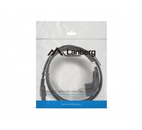 Lanberg CA-C5CA-11CC-0018-BK Maitinimo kabelis Euro CEE 7/7 to C5 1.8M, Juoda