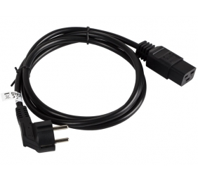 Lanberg | CEE 7/7- to IEC 320 C19 power cord, 16A VDE | CA-C19C-10CC-0018-BK