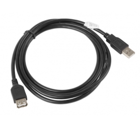 Lanberg USB-A 2.0 Cable 1.8 m | CA-USBE-10CC-0018-BK | USB Type-A to USB Type-A