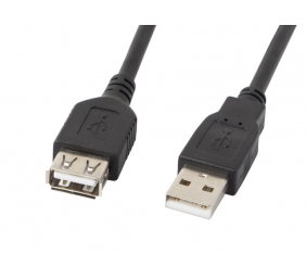 Lanberg USB-A 2.0 Cable 1.8 m | CA-USBE-10CC-0018-BK | USB Type-A to USB Type-A