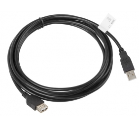 Lanberg USB-A 2.0 Cable, 3 m | CA-USBE-10CC-0030-BK | USB Type-A to USB Type-A
