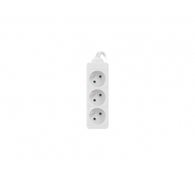 Lanberg Cable Power Strip, 3X French Outlets Quality-Grade Copper, 1.5 m | PS0-03E-0150-W