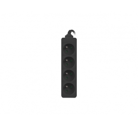 Lanberg Cable Power Strip, 4X French Outlets Quality-Grade Copper, 1.5 m | PS0-04E-0150-BK