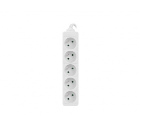 Lanberg Cable Power Strip, 5X French Outlets Quality-Grade Copper, 1.5 m | PS0-05E-0150-W