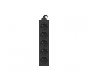 Lanberg Cable Power Strip, 5X French Outlets Quality-Grade Copper, 1.5 m | PS0-05E-0150-BK