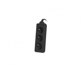 Lanberg Cable Power Strip, 3X French Outlets Quality-Grade Copper, 3 m | PS0-03E-0300-BK