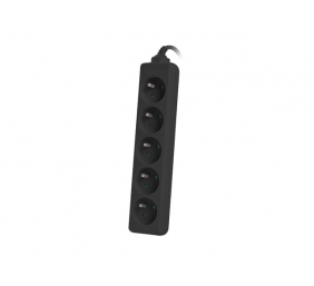 Lanberg Cable Power Strip, 5X French Outlets Quality-Grade Copper, 3 m | PS0-05E-0300-BK