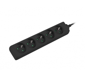 Lanberg Cable Power Strip, 5X French Outlets Quality-Grade Copper, 3 m | PS0-05E-0300-BK