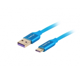 Lanberg | Cable | CA-USBO-21CU-0010-BL | USB-A to USB-C