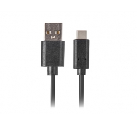 Lanberg USB Type-C to USB Type-A 3.1 Cable, 1.8 m | CA-USBO-31CU-0018-BK | USB Type-C to USB Type-A