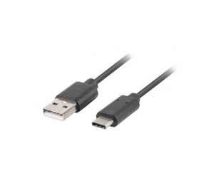 Lanberg USB Type-C to USB Type-A 3.1 Cable, 1.8 m | CA-USBO-31CU-0018-BK | USB Type-C to USB Type-A