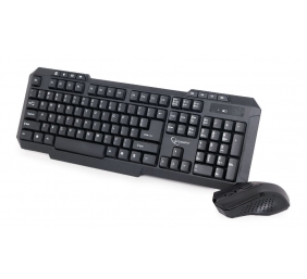 Gembird | Desktop Set | KBS-WM-02 | Keyboard and Mouse Set | Wireless | Mouse included | US | Black | USB | US | 450 g | Numeric keypad | Wireless connection
