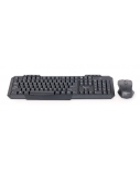 Gembird | Desktop Set | KBS-WM-02 | Keyboard and Mouse Set | Wireless | Mouse included | US | Black | USB | US | 450 g | Numeric keypad | Wireless connection