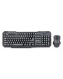 Gembird | Desktop Set | KBS-WM-02 | Keyboard and Mouse Set | Wireless | Mouse included | US | Black | USB | US | 450 g | Numeric keypad | Wireless connection