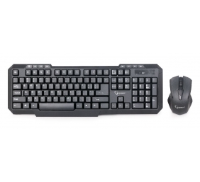 Gembird | Desktop Set | KBS-WM-02 | Keyboard and Mouse Set | Wireless | Mouse included | US | Black | USB | US | 450 g | Numeric keypad | Wireless connection