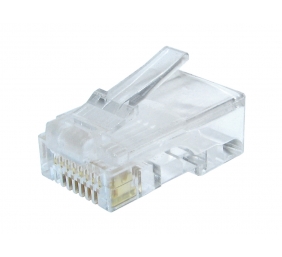 Modular plug (adapter) 8P8C for solid CAT6 LAN cable, 10 pcs per bag | Cablexpert