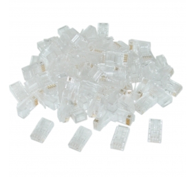 Modular plug (adapter) 8P8C for solid CAT6 LAN cable, 10 pcs per bag | Cablexpert