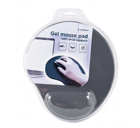 Gembird | MP-GEL-GR Gel mouse pad with wrist support, grey Comfortable | Gel mouse pad | Grey