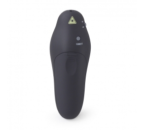 Gembird | Wireless presenter with laser pointer | WP-L-01 | Black | Depth 25 mm | Height 105 mm | Red laser pointer. 4 buttons to control most used PowerPoint presentation functions. Interface: USB. Presenter control distance: up to 10 m. | Yes | Weight 6
