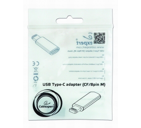 Cablexpert | USB Type-C adapter (CF/8pin M), Black