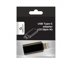 Cablexpert | USB Type-C adapter (CF/8pin M), Black