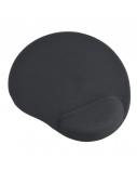 Gembird Gel mouse pad with wrist support Ergonomic mouse pad 240 x 220 x 4 mm Black