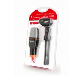 Gembird | Desktop microphone with a tripod | MIC-D-03 | Built-in microphone | 3.5 mm | Black