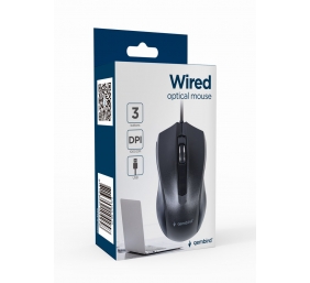 Gembird | Optical Mouse | MUS-3B-01 | Optical mouse | USB | Black