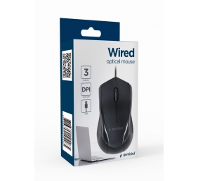 Gembird | MUS-3B-02 | Optical mouse | Black
